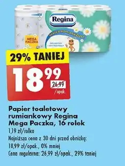 Biedronka Papier toaletowy rumiankowy Regina oferta