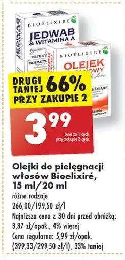 Biedronka Olejek arganowy Bioelixire oferta