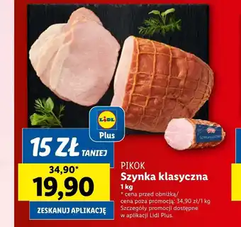 Lidl Szynka Pikok oferta