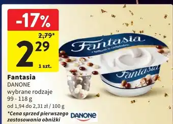 Intermarche Jogurt z kulkami w czekoladzie Danone Fantasia oferta