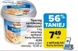 Carrefour Market Twaróg sernikowy President oferta