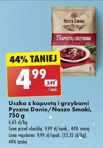 Biedronka Uszka z kapustą i z grzybami Nasze smaki oferta