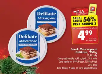 Biedronka Mascarpone Delikate oferta