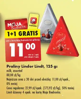 Biedronka Praliny Lindt oferta