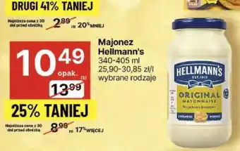 Delikatesy Centrum Majonez Hellmann's oferta