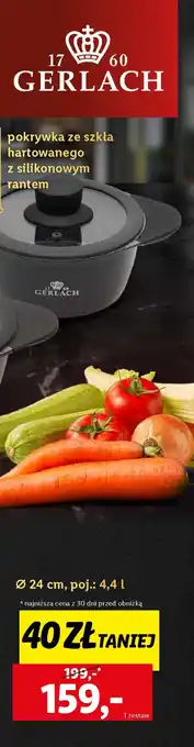 Lidl GERLACH Garnek aluminiowy z pokrywką BLEND STONE oferta