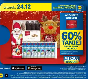 Lidl Lizaki świąteczne Favorina oferta