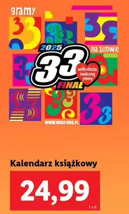 Lidl Kalendarz książkowy oferta