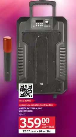 Selgros Manta system audio SPK1203B100 oferta