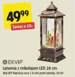 EKVIP Latarnia z mikołajem LED 28 cm