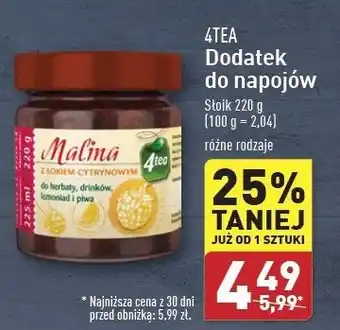 ALDI Imbir z sokiem cytrynowym 4Tea oferta