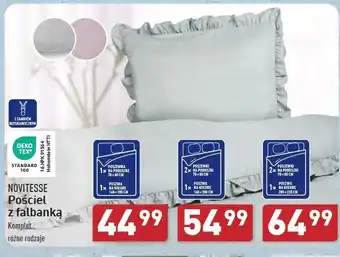 ALDI Komplet pościeli z falbanką 220 x 200 cm + 2 70 80 Novitesse oferta