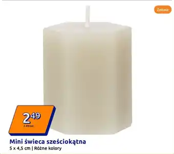 Action Mini świeca sześciokątna oferta