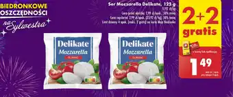 Biedronka Ser Mozzarella Delikate, 125 g oferta