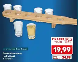 Kaufland Deska drewniana na kieliszki oferta
