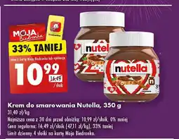 Biedronka Krem czekoladowo-orzechowy Nutella oferta
