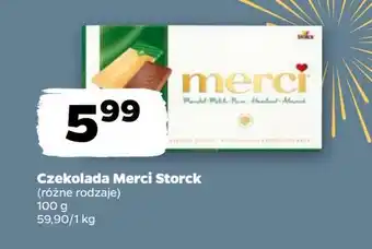 Netto Czekolada mleczna z kawałkami orzechów i migdałami Storck Merci oferta