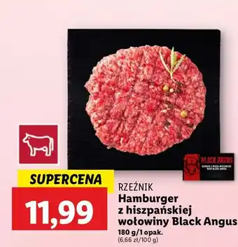 Lidl Hamburger wołowy black angus Rzeźnik Codzienna Dostawa oferta