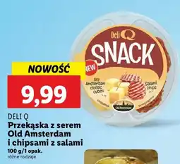 Lidl Przekąska z serem i chipsami salami Deli Q oferta