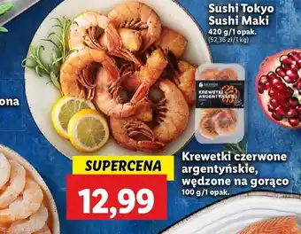 Lidl Krewetki argentyńskie wędzone oferta