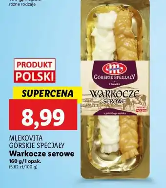 Lidl Warkocze serowe Mlekovita Górskie Specjały oferta