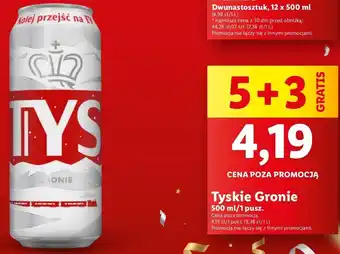 Lidl Piwo Tyskie Gronie oferta