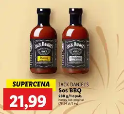 Lidl Sos grillowy honey Jack Daniel's Barbecue Sauce oferta