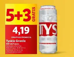 Lidl Piwo Tyskie Gronie oferta