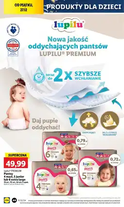 Lidl Pieluchomajtki 5 Lupilu Pants Premium oferta