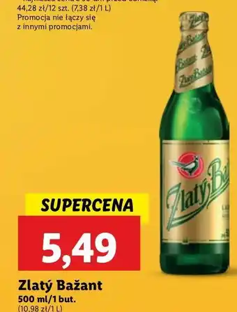 Lidl Piwo Zlaty Bazant Original oferta
