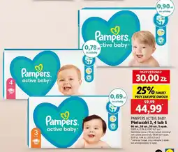 Lidl Pieluszki 5 junior Pampers Active Baby-Dry oferta