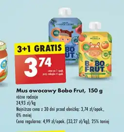 Biedronka Mus owocowy Bobo Frut oferta