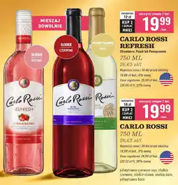 Biedronka Wino Carlo Rossi Refresh Strawberry oferta