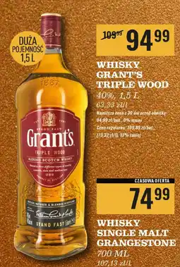 Biedronka Whisky Grant's Triple Wood oferta
