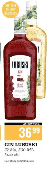 Biedronka Gin pineapple Lubuski oferta