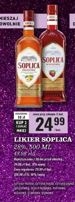 Biedronka Wódka Soplica Śliwkowa oferta