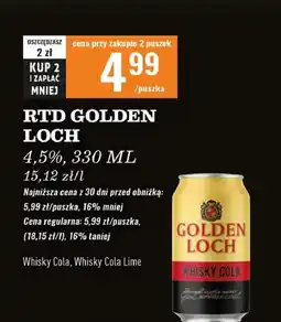 Biedronka Whisky + cola Golden Loch oferta