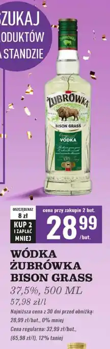 Biedronka Wódka Żubrówka Bison Grass oferta