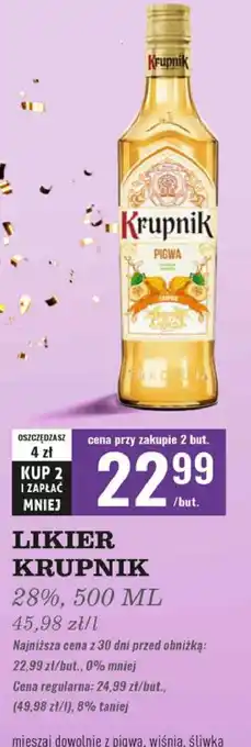 Biedronka Wódka Krupnik Śliwkowy oferta