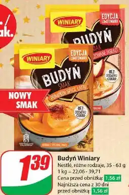 Dino Budyń o smaku pumpkin spice latte Winiary oferta