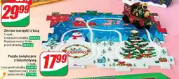 Puzzle świąteczne z lokomotywą