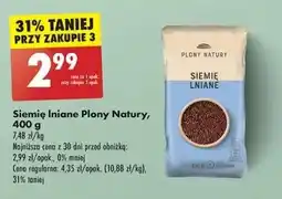 Biedronka Siemie lniane Plony Natury oferta