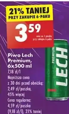 Biedronka Piwo Lech Premium oferta