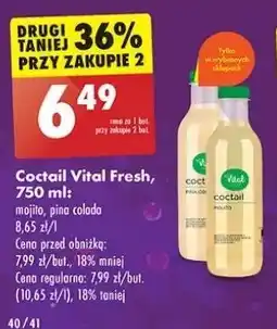 Biedronka Koktail pina colada Vital Fresh oferta