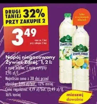 Biedronka Woda jabłkowa Żywiec Zdrój Z Nutą oferta