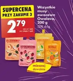 Biedronka Mus mango Owolovo oferta