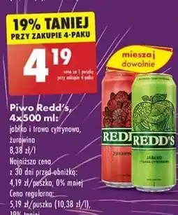 Biedronka Piwo Redd's Cranberry oferta