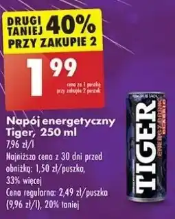 Biedronka Napój classic Tiger Energy Drink oferta