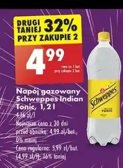 Biedronka Napój indian tonic Schweppes oferta