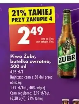 Biedronka Piwo Żubr 1768 oferta